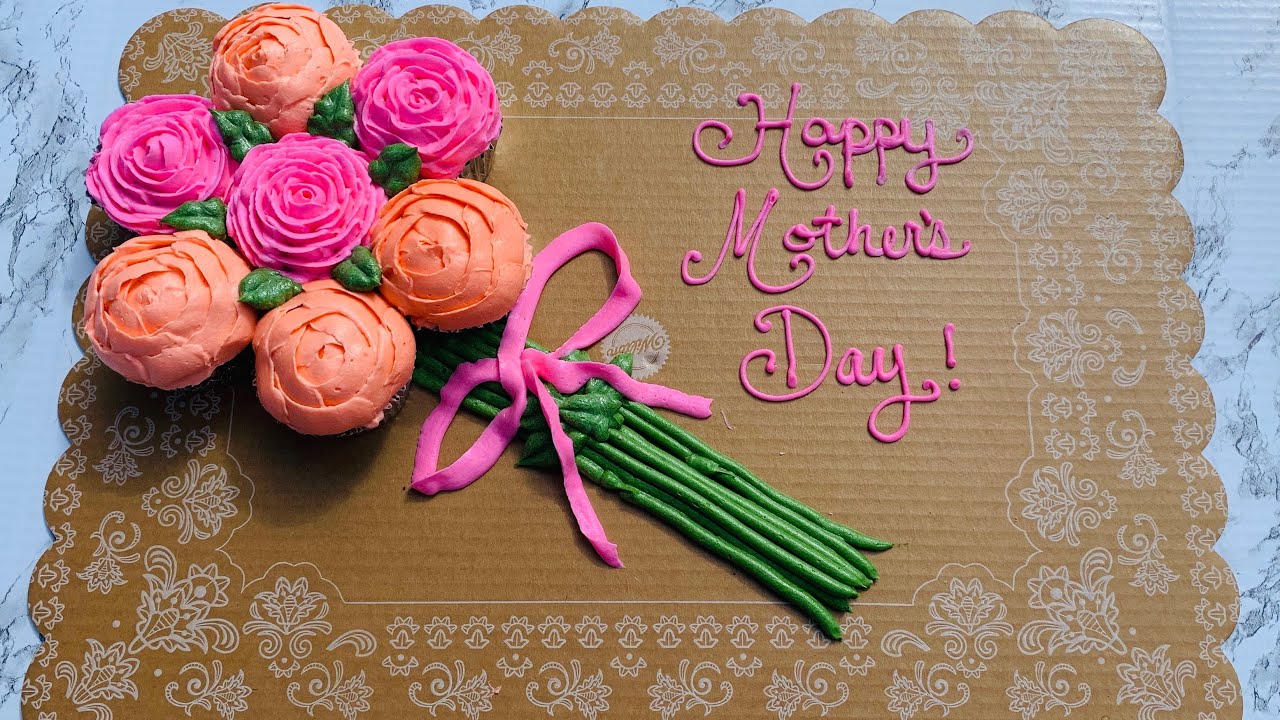 Mother’s Day Cupcake Bouquet | Ramo De Magdalenas Del Día De La Madre