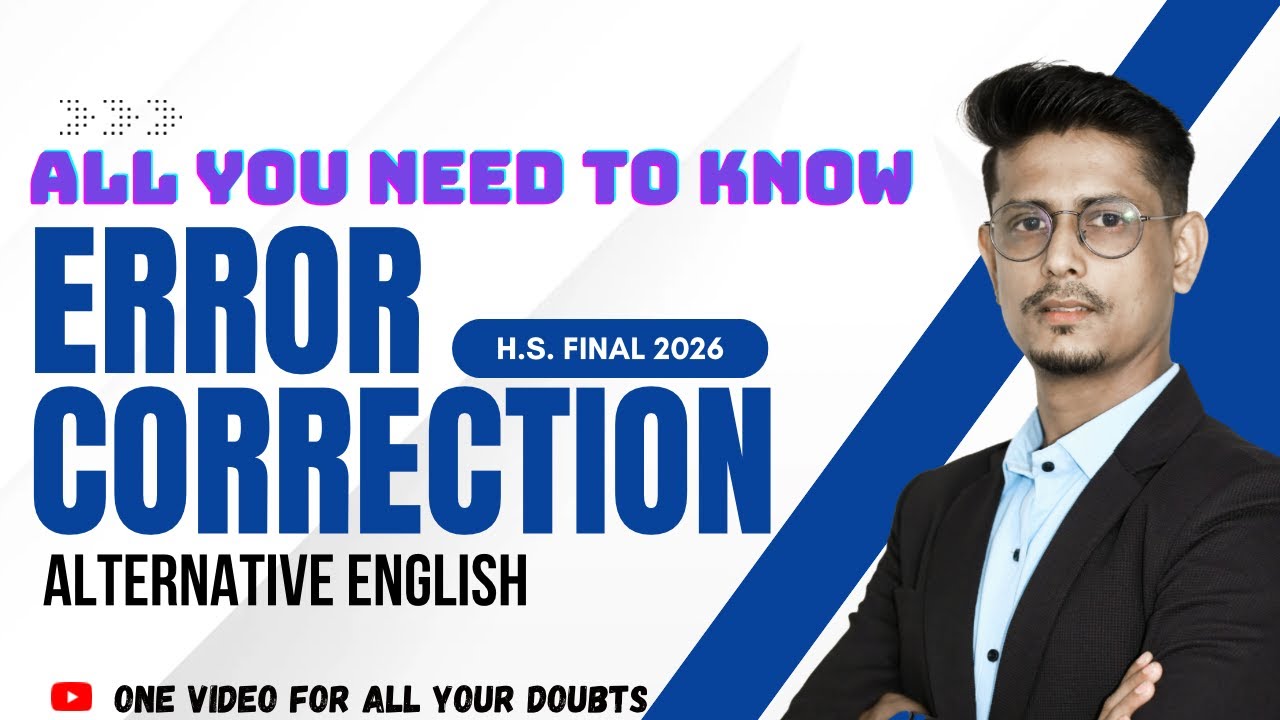 Error Correction || Alternative English ||Class 12 || ASSEB Final 2026 || Tips & Tricks