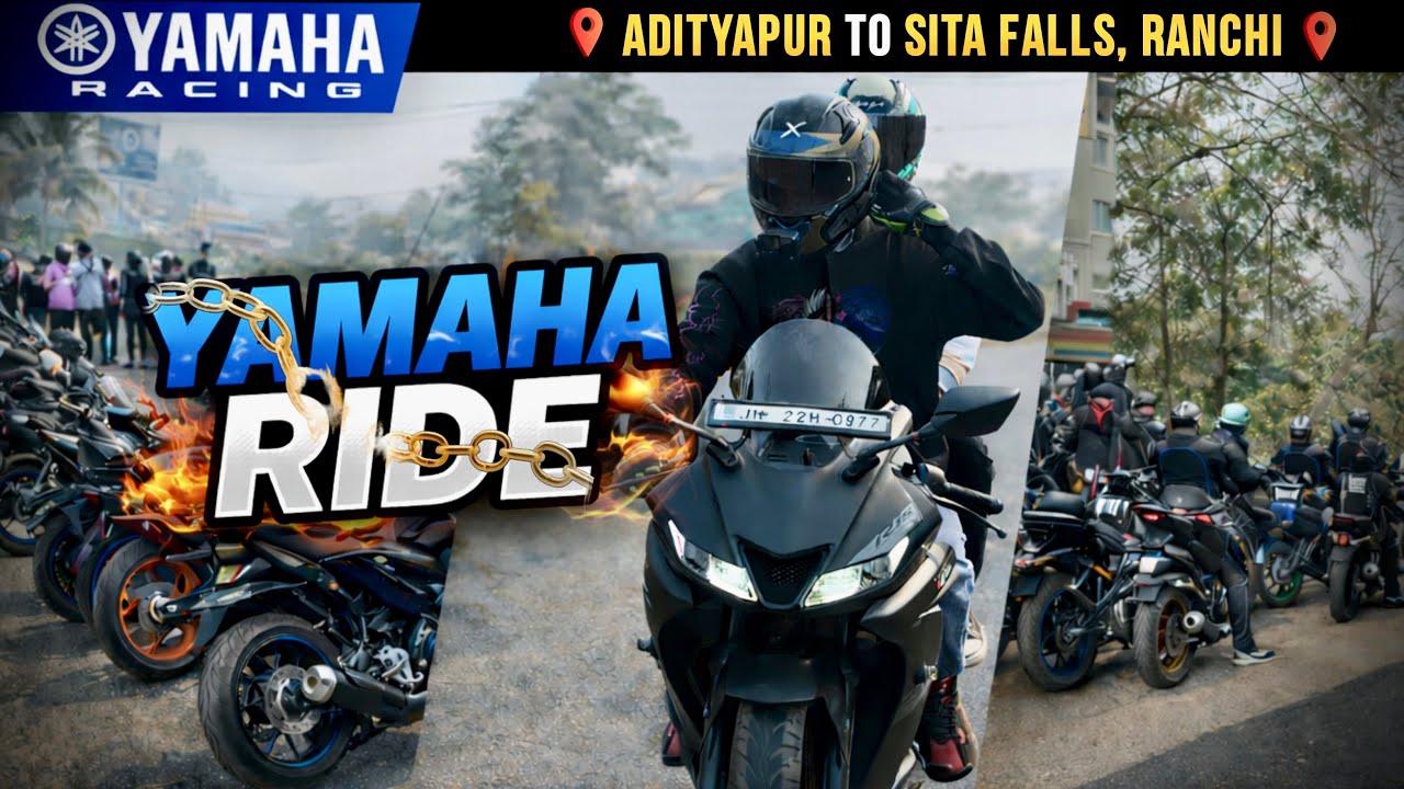 Yamaha Group Ride ❤️ Adityapur to Sita fall
