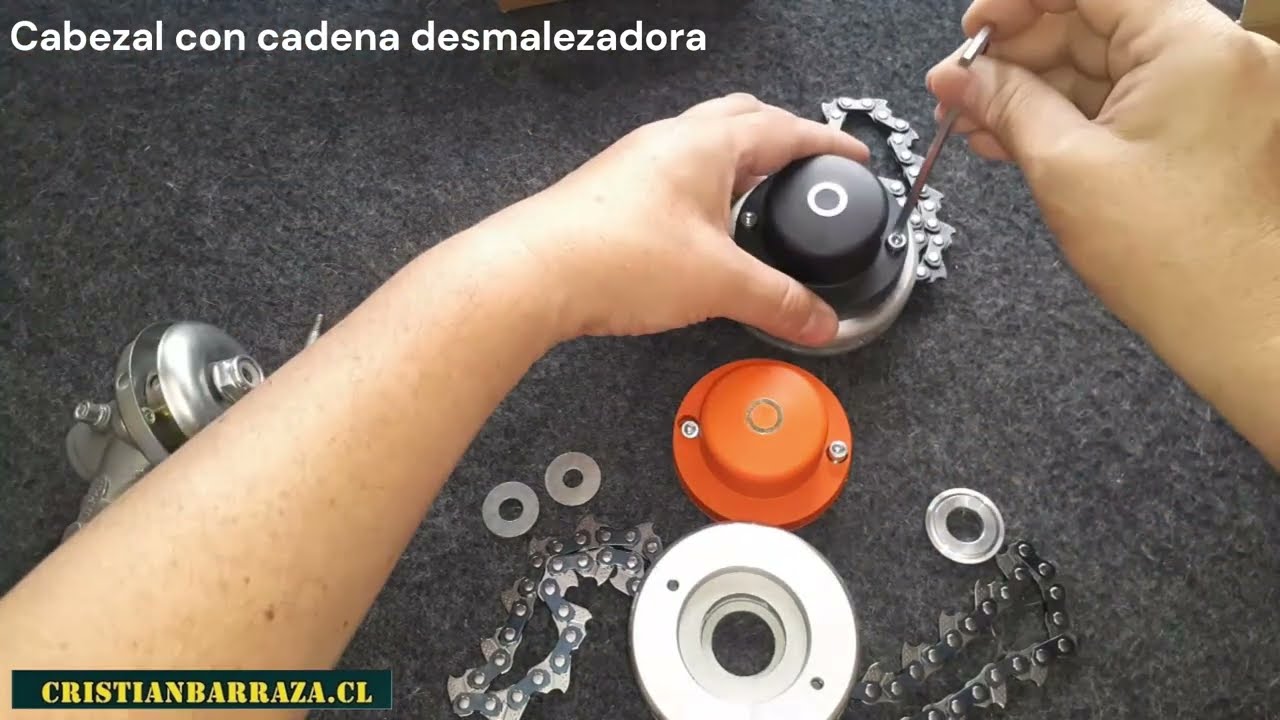 XINOU Cabezal cadena desmalezadora 2025 Naranjo trimmer con cadena desbrozadora
