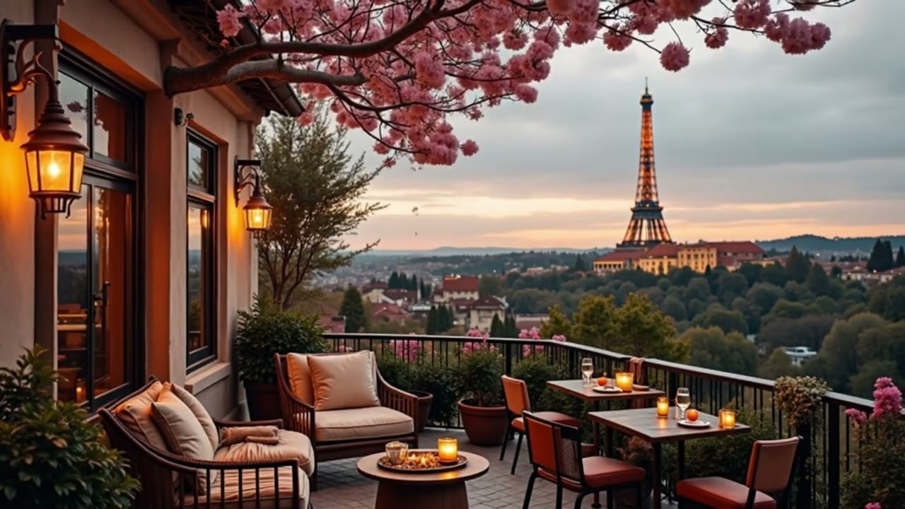 Paris Evening Jazz & Bossa Nova ☕ Cozy Café Music for Sleep, Study & Relax