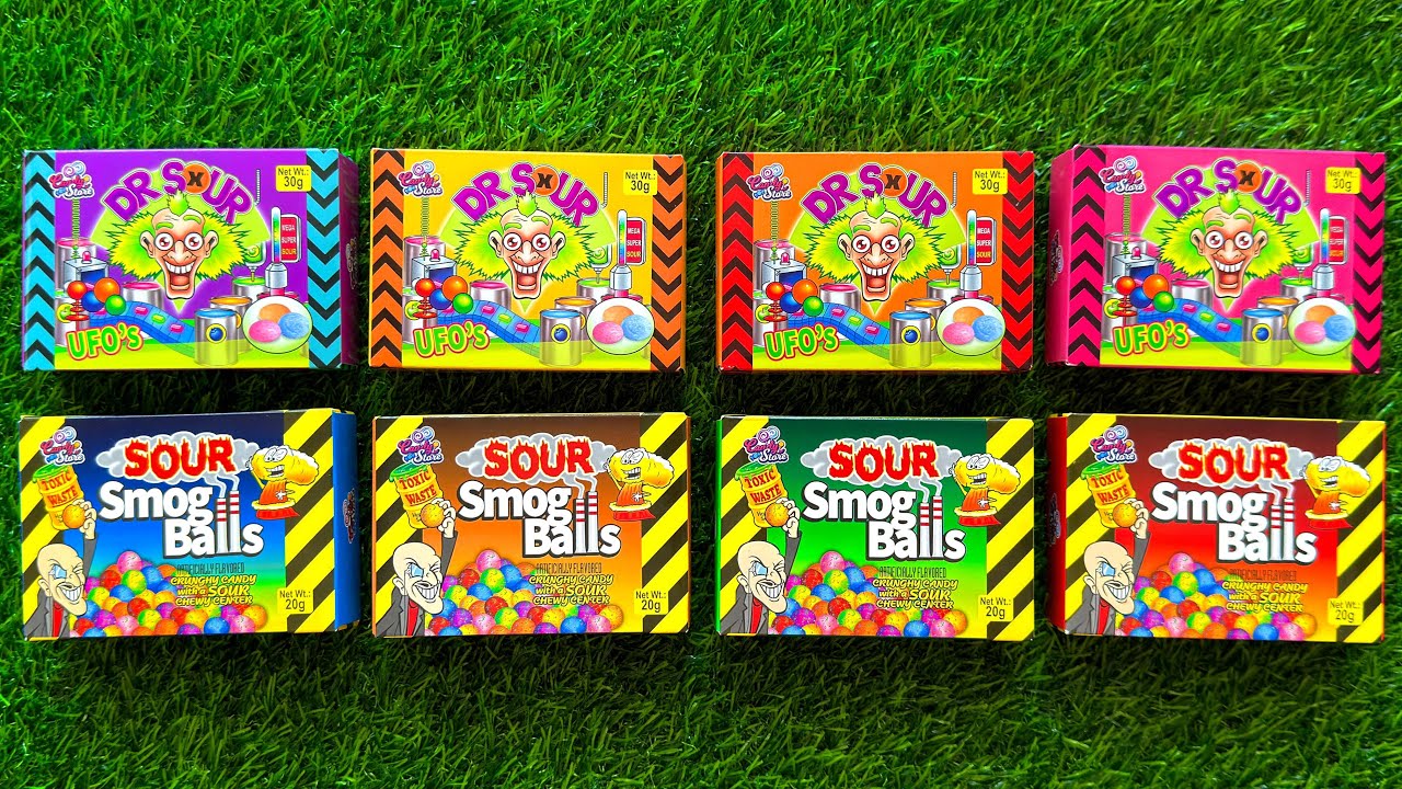 ASMR Unboxing Sour Candy Balls | Unboxing Colorful Candy Balls