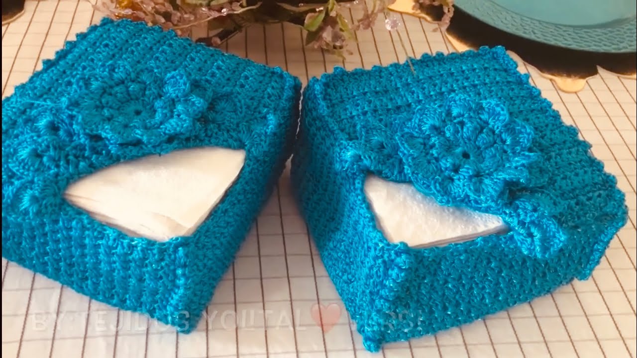 💝Porta-Servilletas, tejida a crochet 🧶 SERVILLETERO a crochet/Napkin Holder, crochet knitted