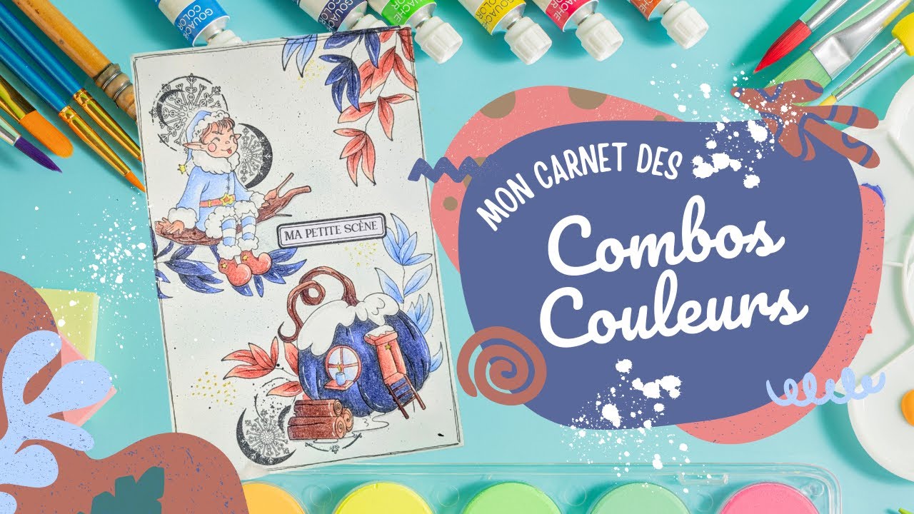 [TUTO] COMBO COULEURS AUX POLYCHROMOS - JANVIER BLEU