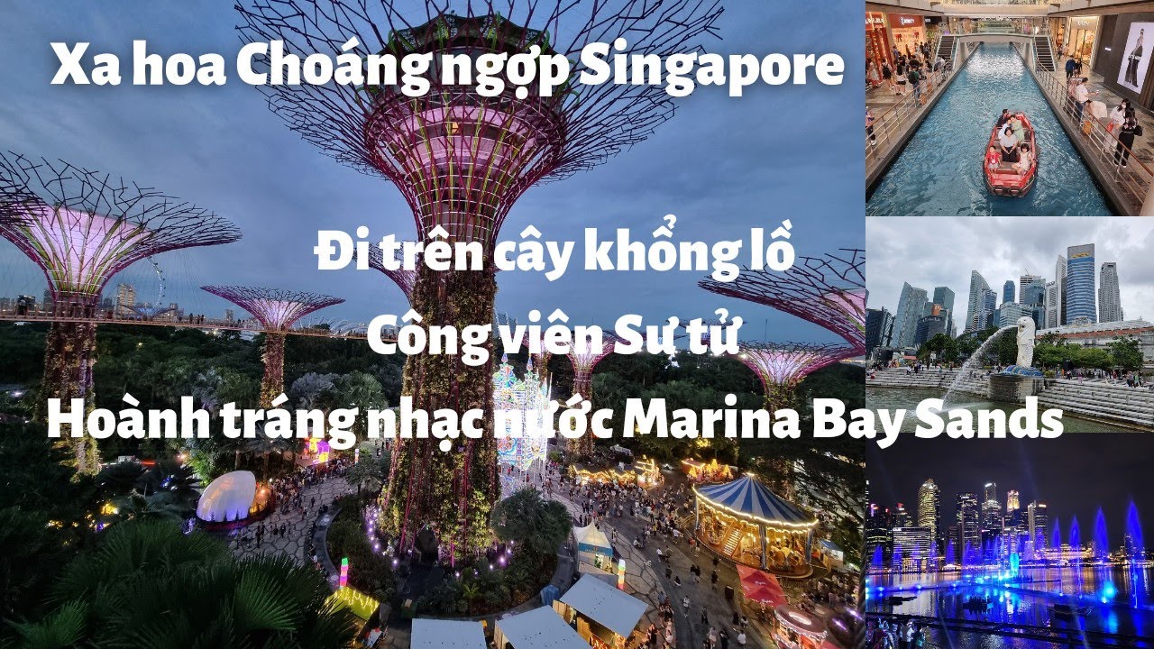 Singapore 2022 xa hoa choáng ngợp: Chợ Tekka, Gardens By The Bay, Marina Bay Sands, Merlion park