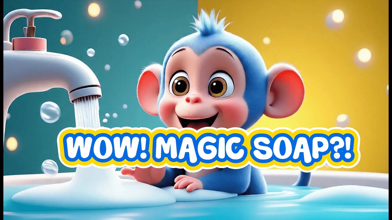 Washing Hands Song for Kids | Scrub a Dub Dub | Little Blue Monkey Kids Songs