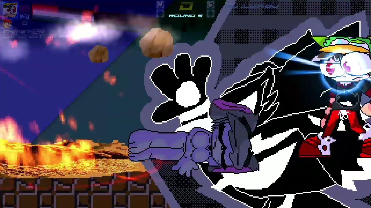 Mugen Battle - Chri$7i@n (Me) and Super Better Mario VS Sponta and Super Better Luigi