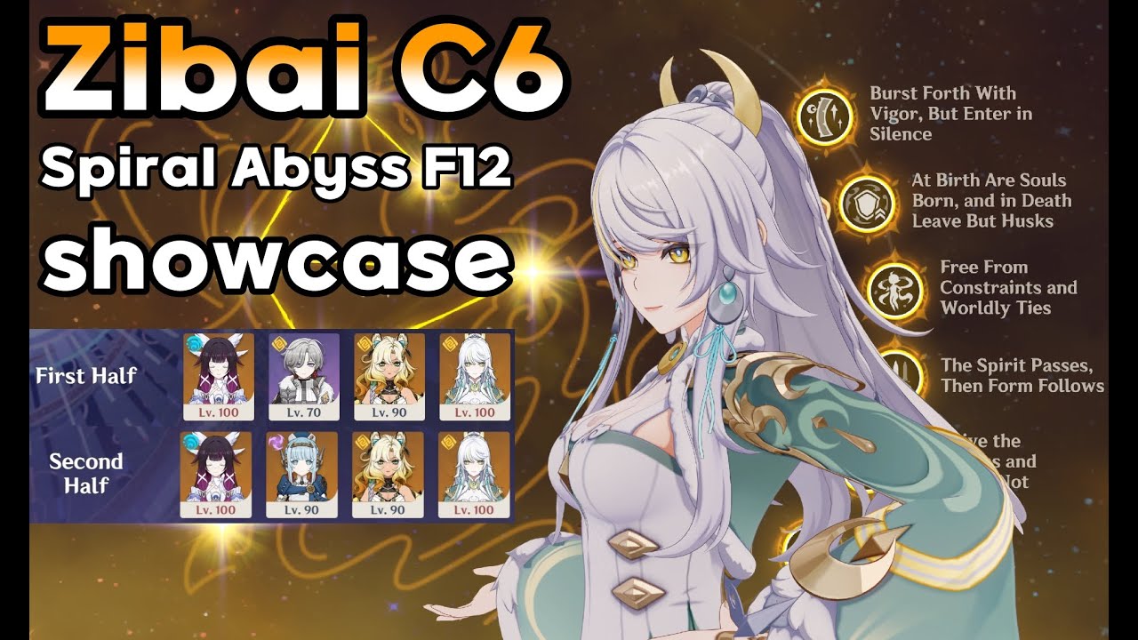 Zibai C6 Spiral Abyss Floor 12 showcase