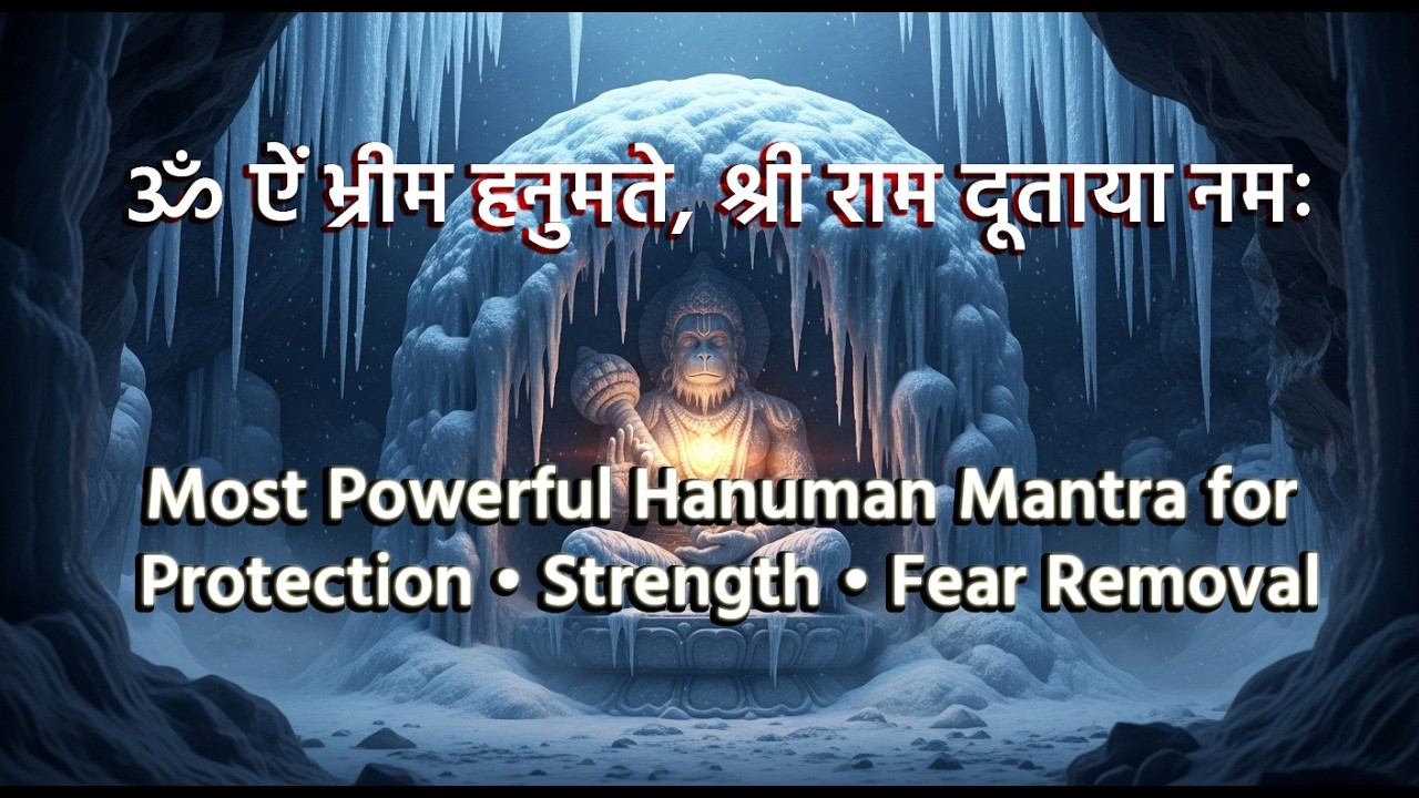 Most Powerful Hanuman Mantra | ॐ ऐं भ्रीम हनुमते | Protection • Strength • Fear Removal