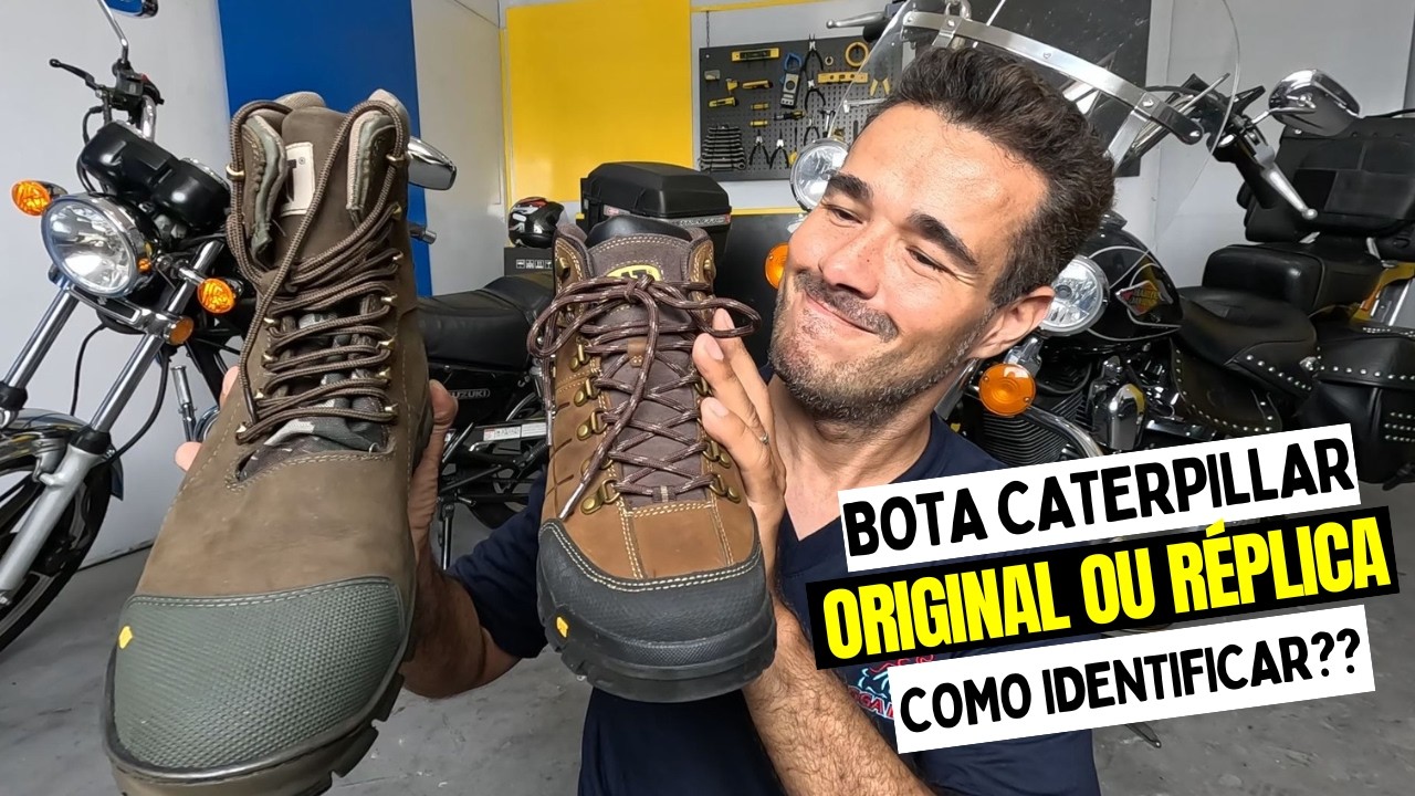 DIFERENÇAS ENTRE BOTAS CATERPILLAR ORIGINAL E REPLICA