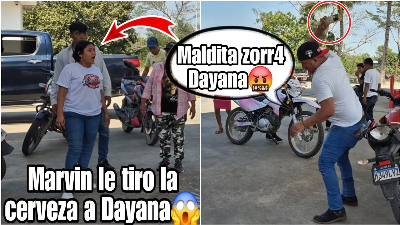 Urgente🚨Marvin enloqueció le tiro la cerveza en la cara a Dayana gran escandalo se armo😨