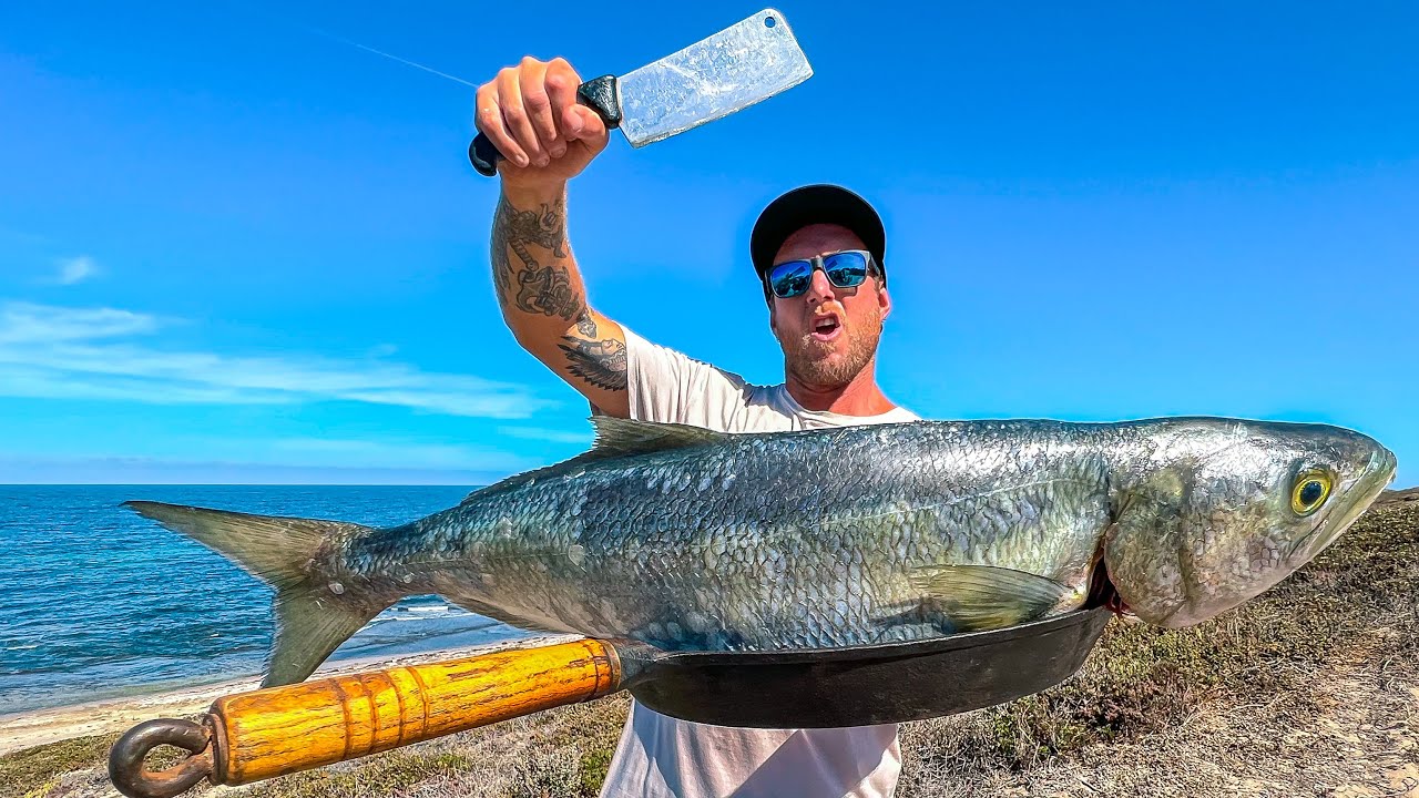 (CATCH AND COOK) Fish Was Too BIG To Eat Alone