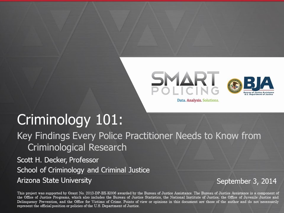 SPI Criminology 101 Webinar