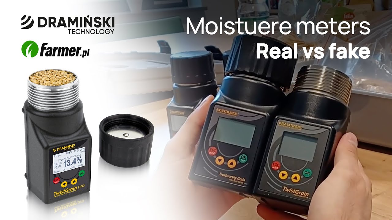 Oryginał Dramiński vs chiński Accurate i Common – Test wilgotnościomierzy do ziarna | TwistGrain pro