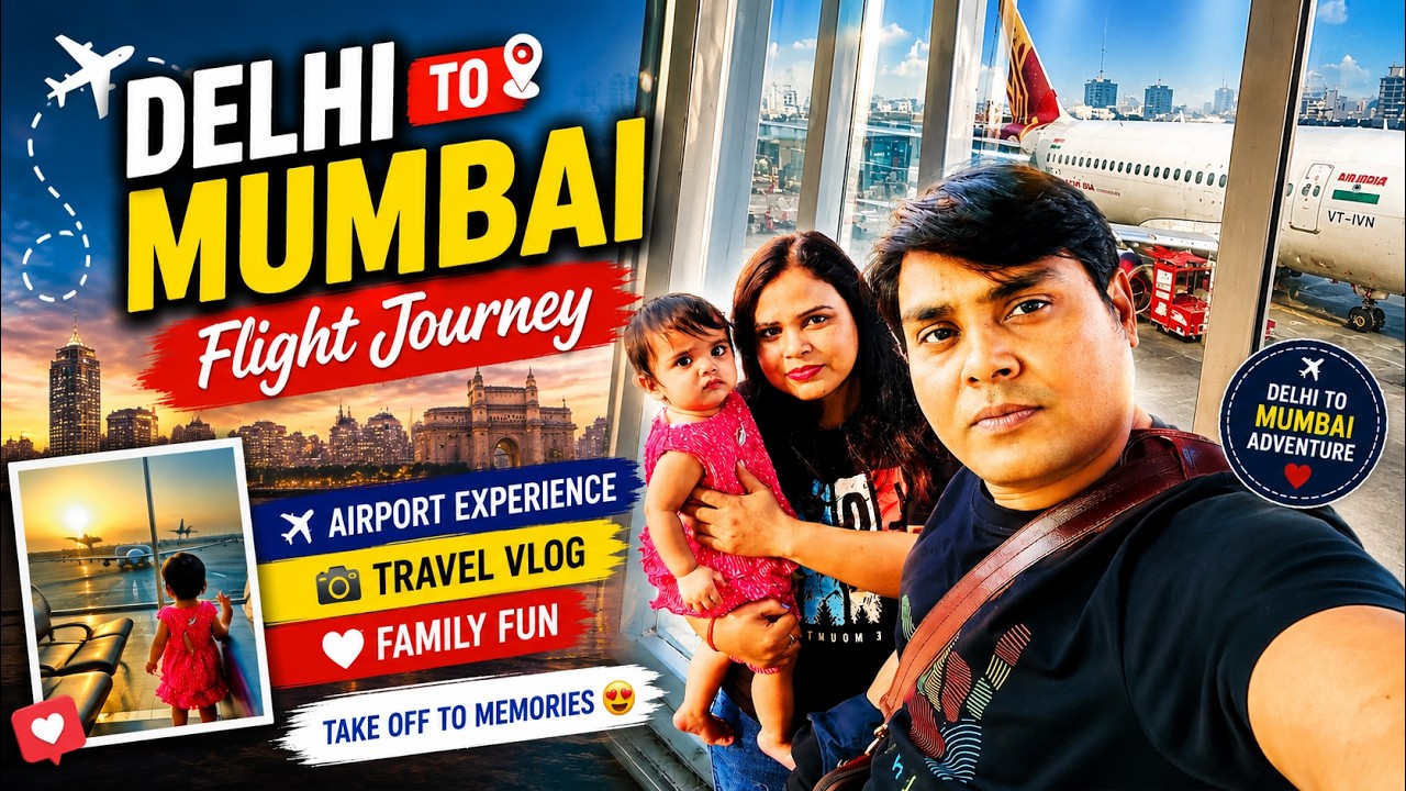 Delhi to Mumbai Flight Journey with Air India | Complete Guide | Raj, Simran & Vaishnavi Tripathi