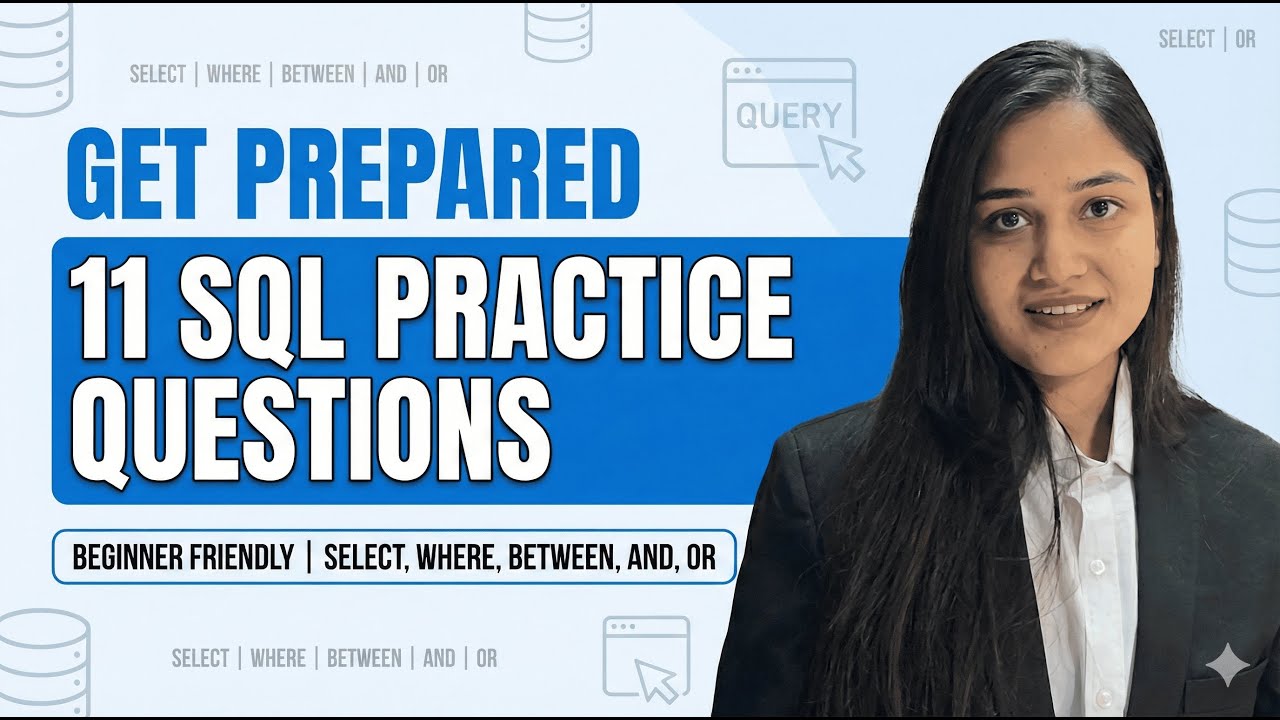 SQL Practice for Beginners | 11 Questions using SELECT & WHERE | SQL Server