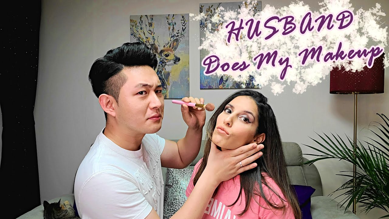 [Tunisian/Korean International Couple / 국제커플] My Husband Does My Makeup