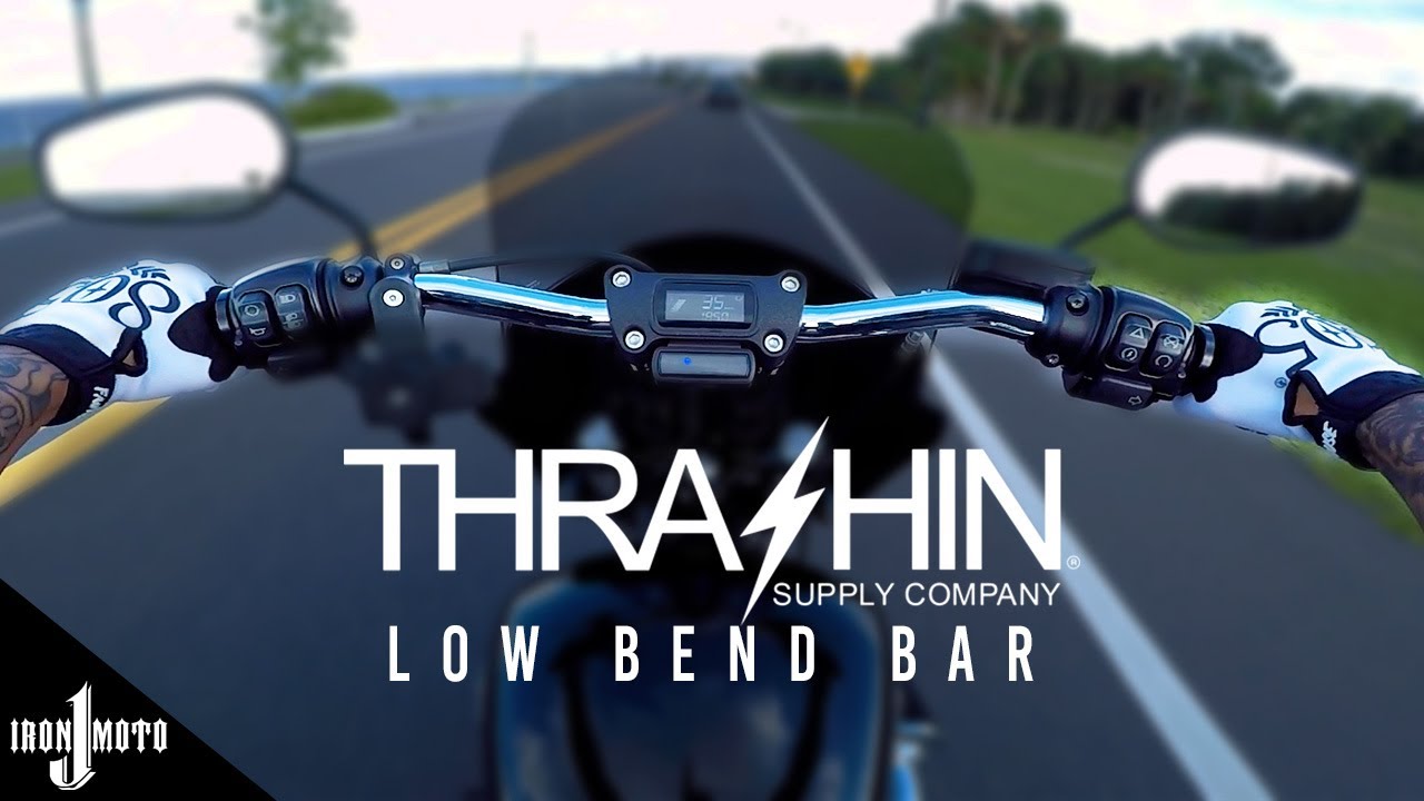Thrashin Low Bend Bars - Softail Street Bob