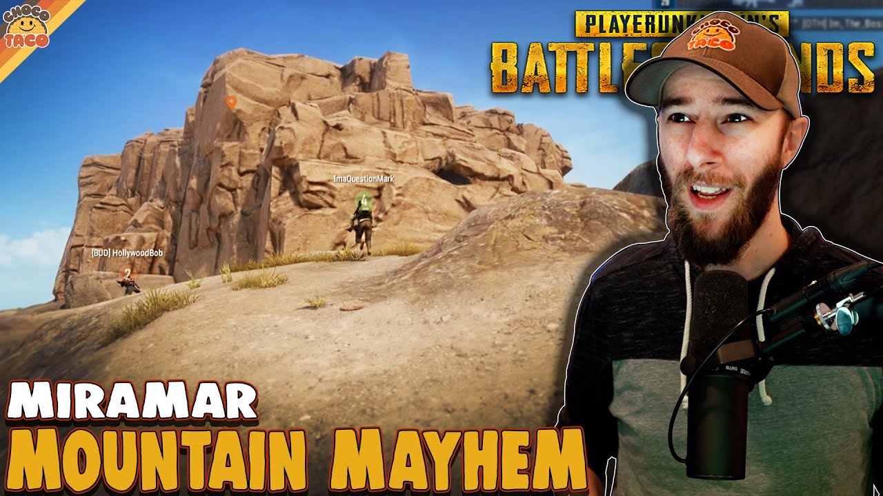Miramar Mountain Mayhem ft. Quest, Reid, & HollywoodBob - chocoTaco PUBG Squads Gameplay