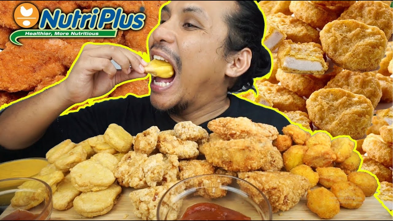 NUGGET, BEBOLA AYAM POPCORN dan rakan-rakan (mukbang malaysia) NUTRIPLUS PREMIUM NUGGET