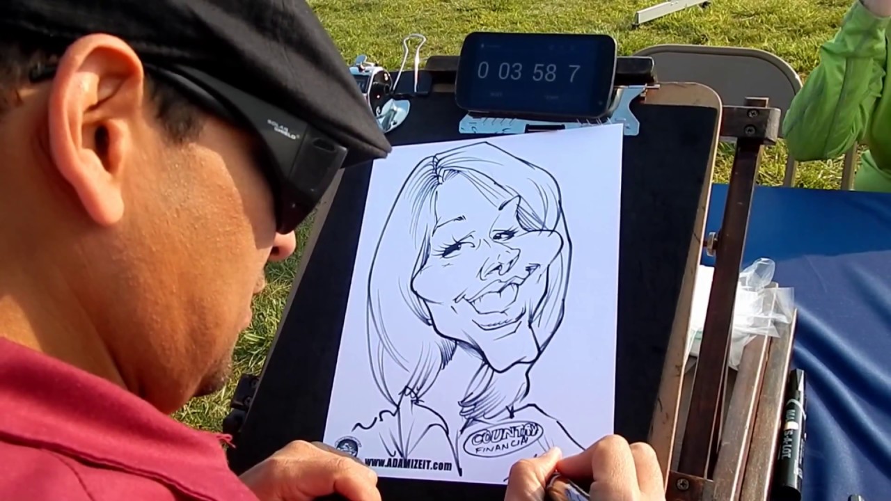 Live Caricature Drawings From Adam Belmares