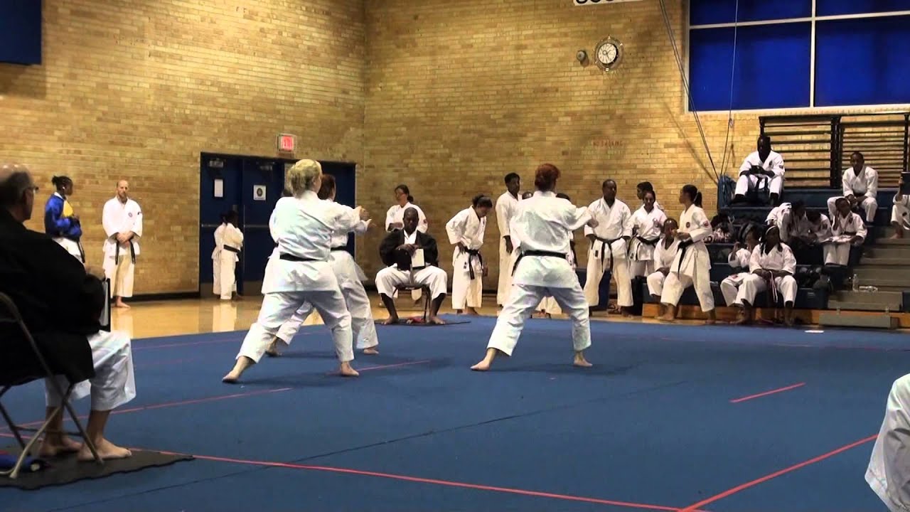 Gojushiho sho Female 40-49 Team Kata - New Brunswick  | IKD World Cup 2015 Shotokan Karate