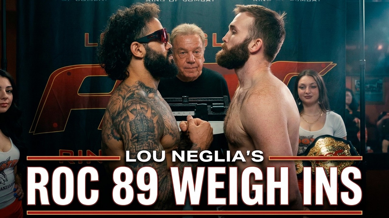 Lou Neglia's Ring of Combat 89 Official Weigh Ins