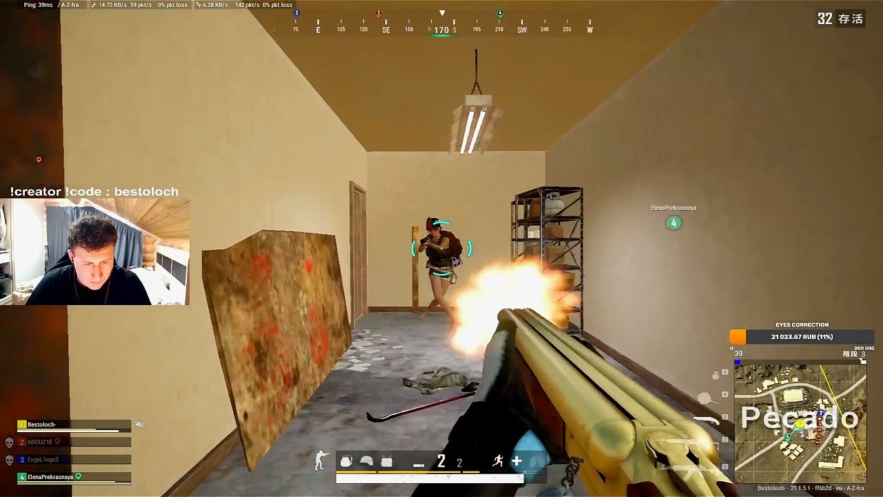 Ranked, Bestoloch - 17 kills Squad (2K damage) ft. ADOUZ1E