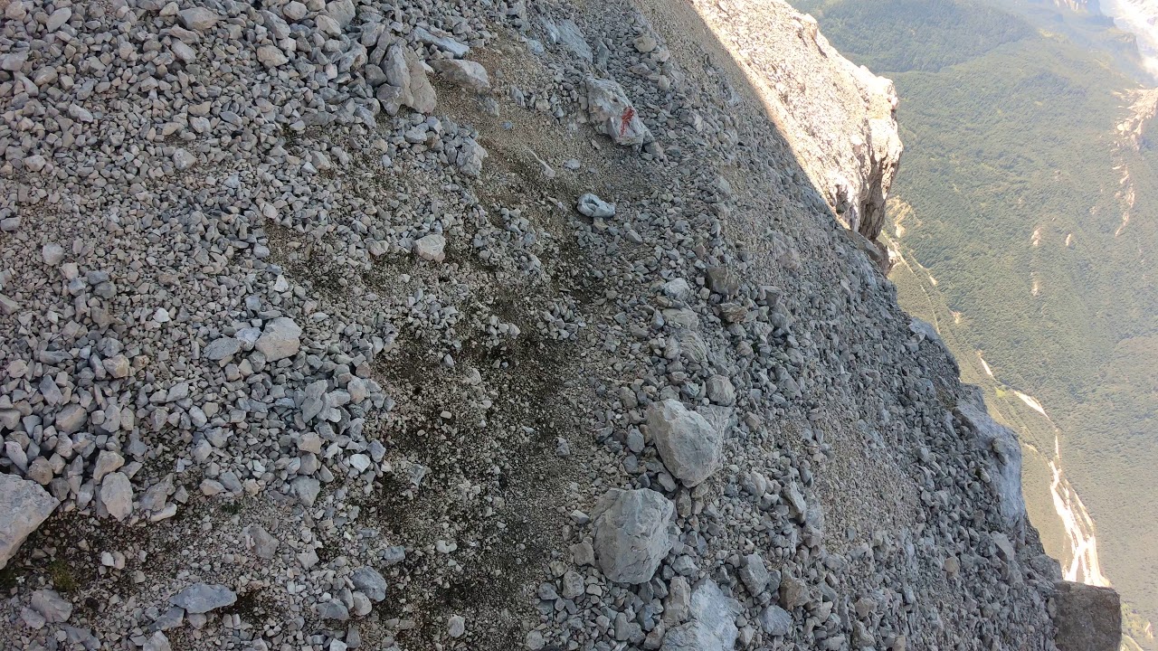 Via ferrata Berti walk in Alta via 4