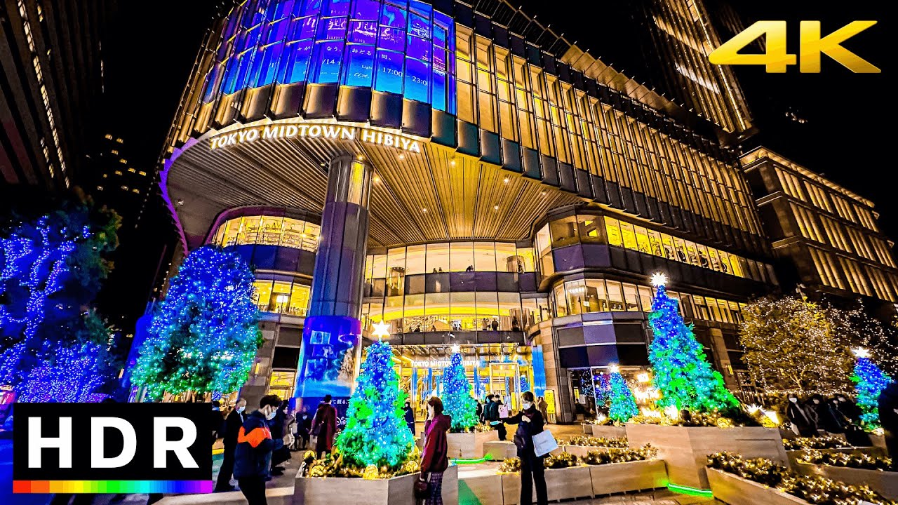 Christmas in Downtown Tokyo // 4K HDR