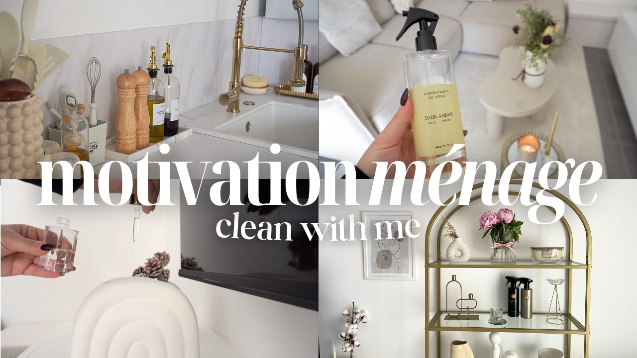 MOTIVATION MÉNAGE DE PRINTEMPS l NETTOYAGE INTENSE DE TOUT L'APPARTEMENT