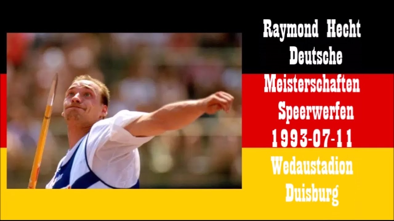 Raymond Hecht Deutsche Meisterschaften Speerwerfen 1993-07-11 Wedaustadion Duisburg