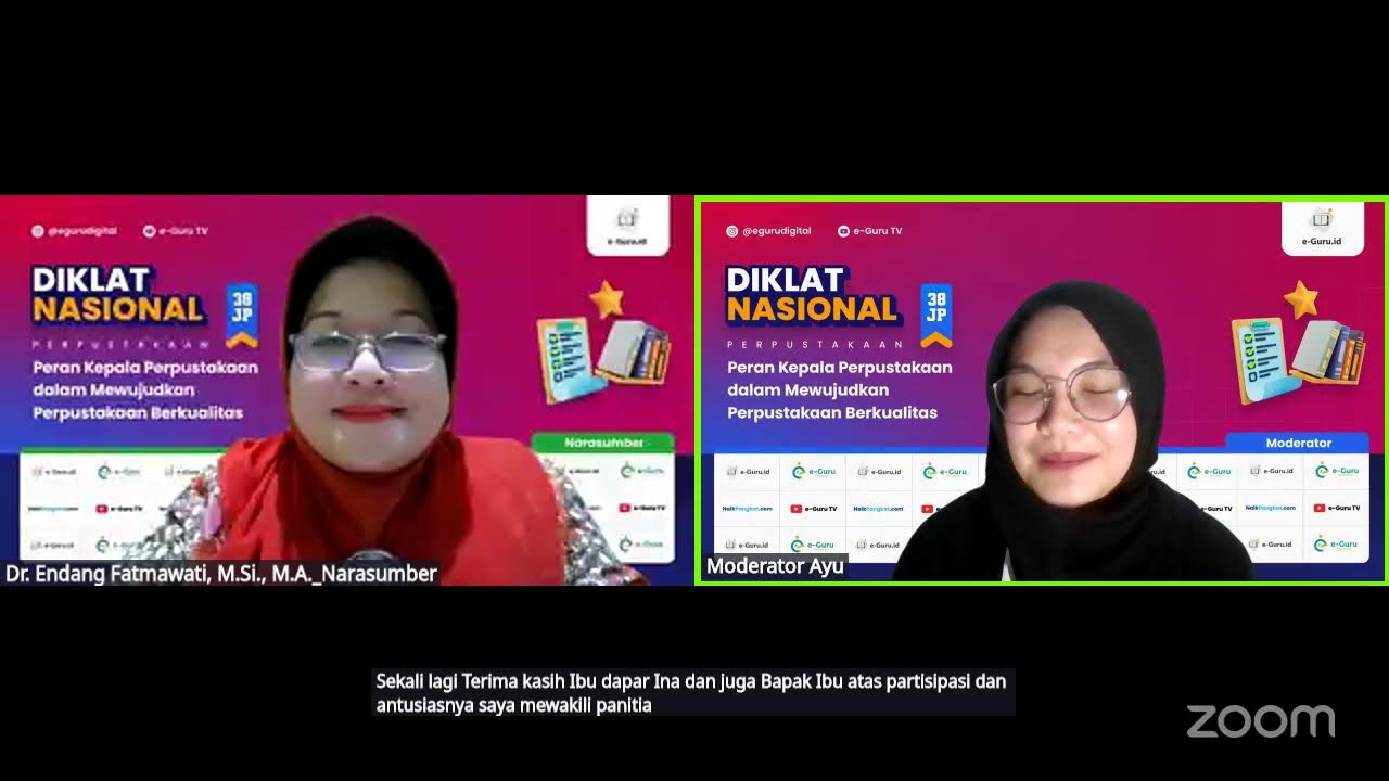 #3 Diklat 38JP: Peran Kepala Perpustakaan dalam Mewujudkan Perpustakaan Berkualitas