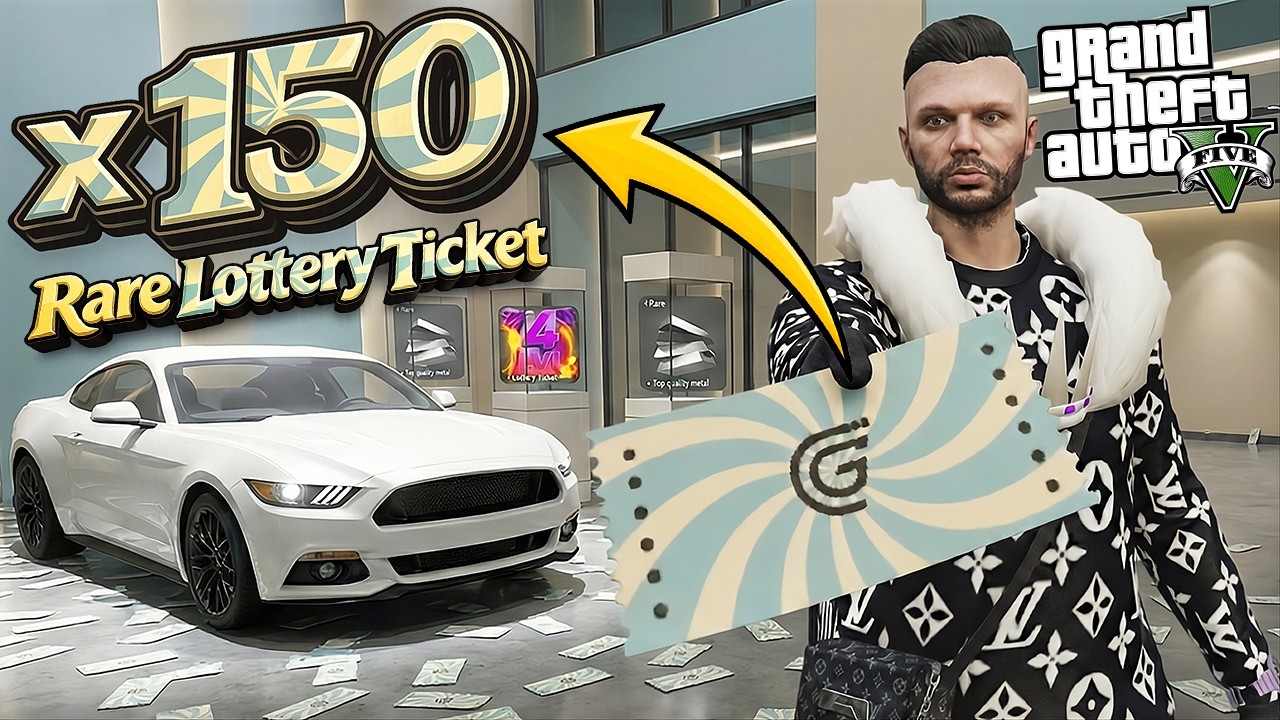 GTA 5 RP DE 150 ADET RARE LOTTERY TICKET AÇTIM! 60 MİLYON DOLARLIK EFSANEVİ ARABA!