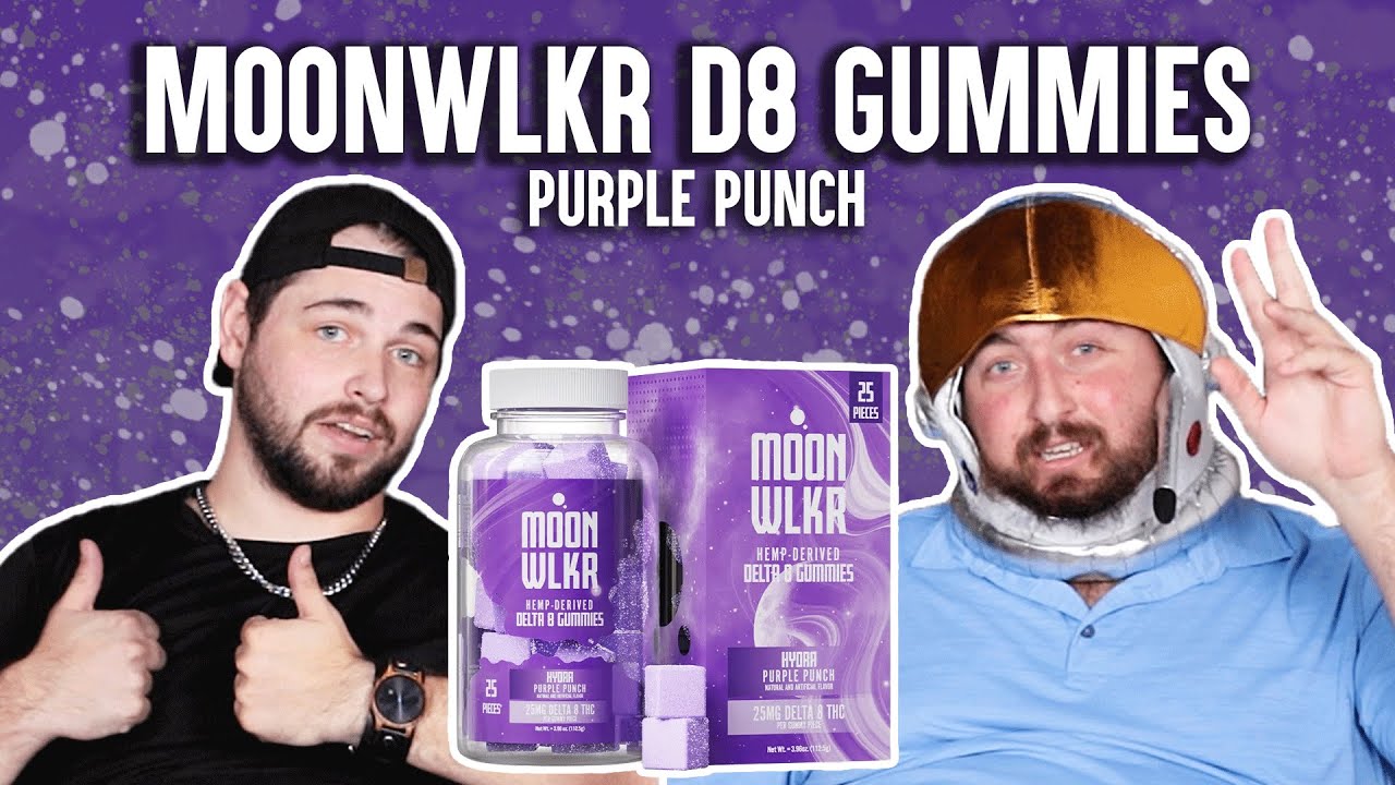 MOONWLKR Delta-8 Gummies Purple Punch Review