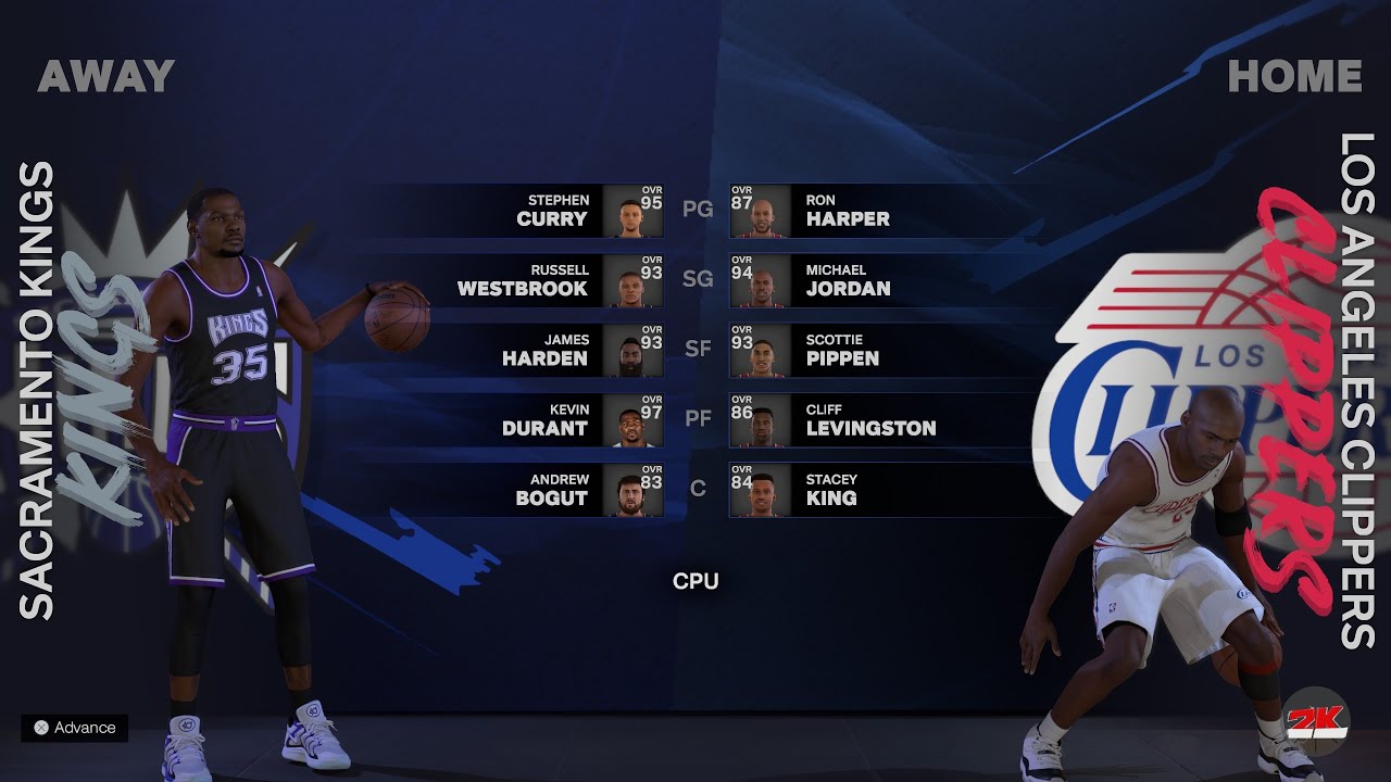 NBA 2K25 MyEra Sim &lsquo;96 Jordan Era Durant/Curry Kings 2x🏆 vs  Jordan Clippers 2x🏆
