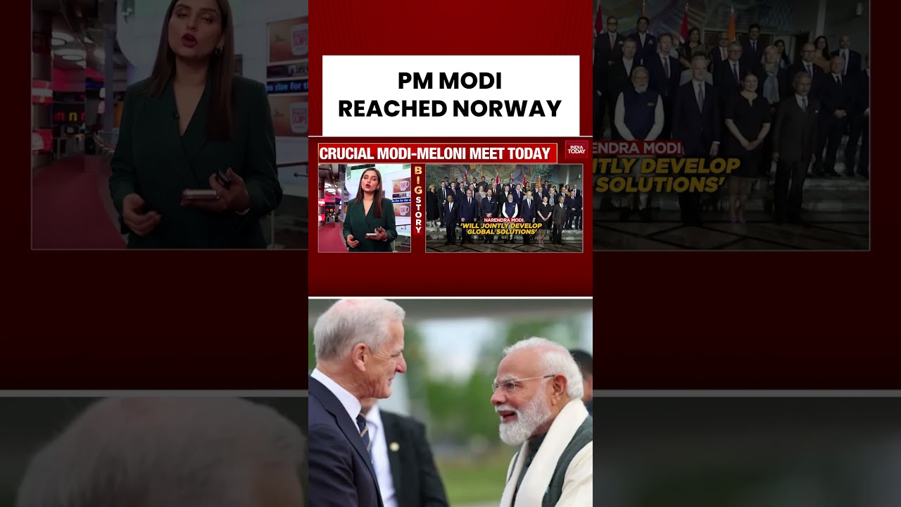 India On Global Stage: PM Narendra Modi Arrives In Norway For Key Talks #pmmodi #norway
