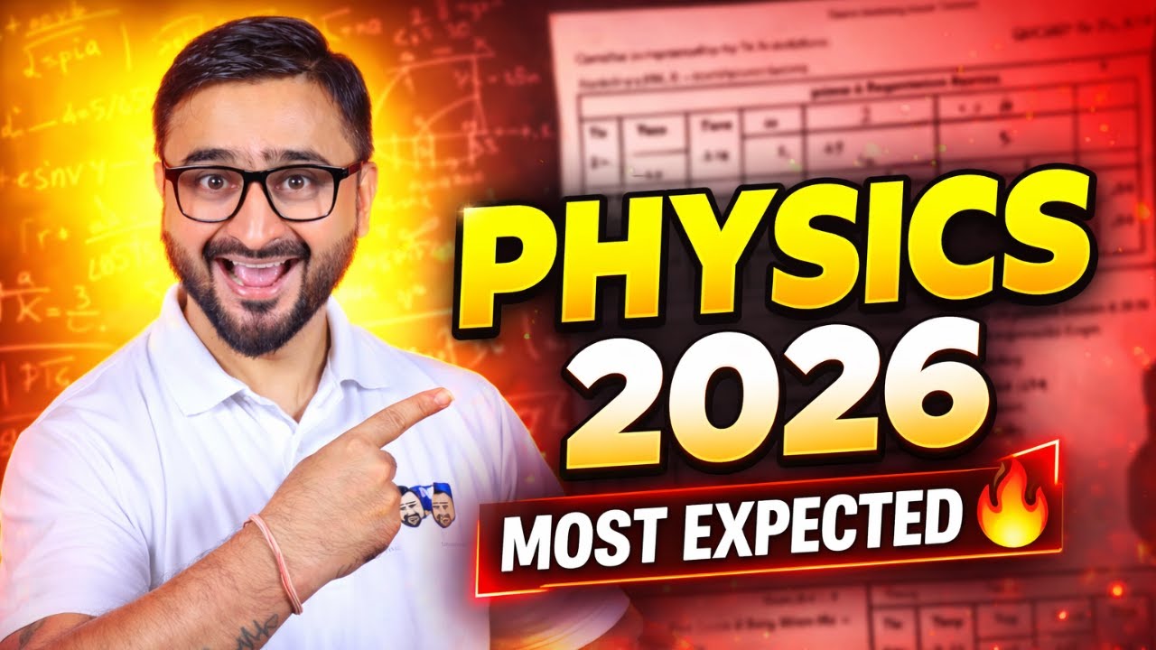 Physics Board Exam 2026 🔥 Paper Pattern + Most Expected Questions | Rakesh Pandey