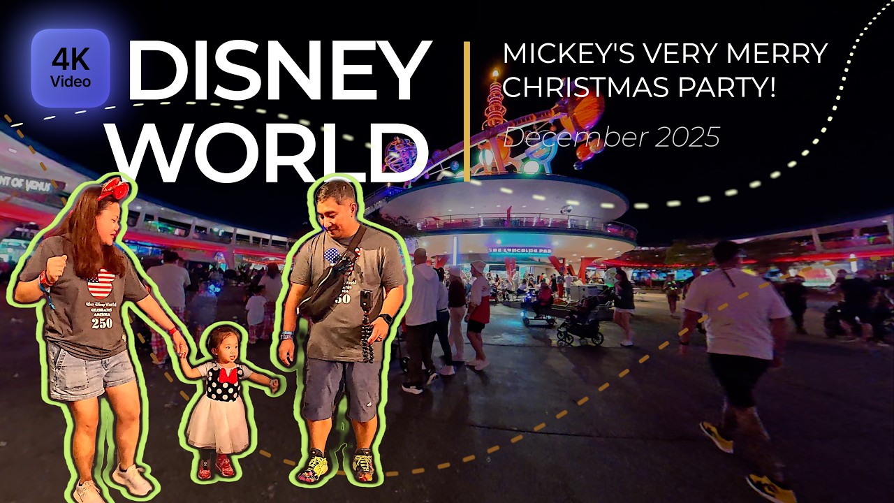 Mickey's Very Merry Christmas Party December 2025! Also Dumbo and Little Mermaid Ride! Dance Party!