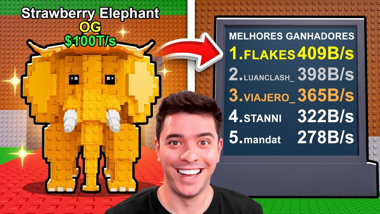 Entrei para o TOP GLOBAL do Roube um Brainrot
