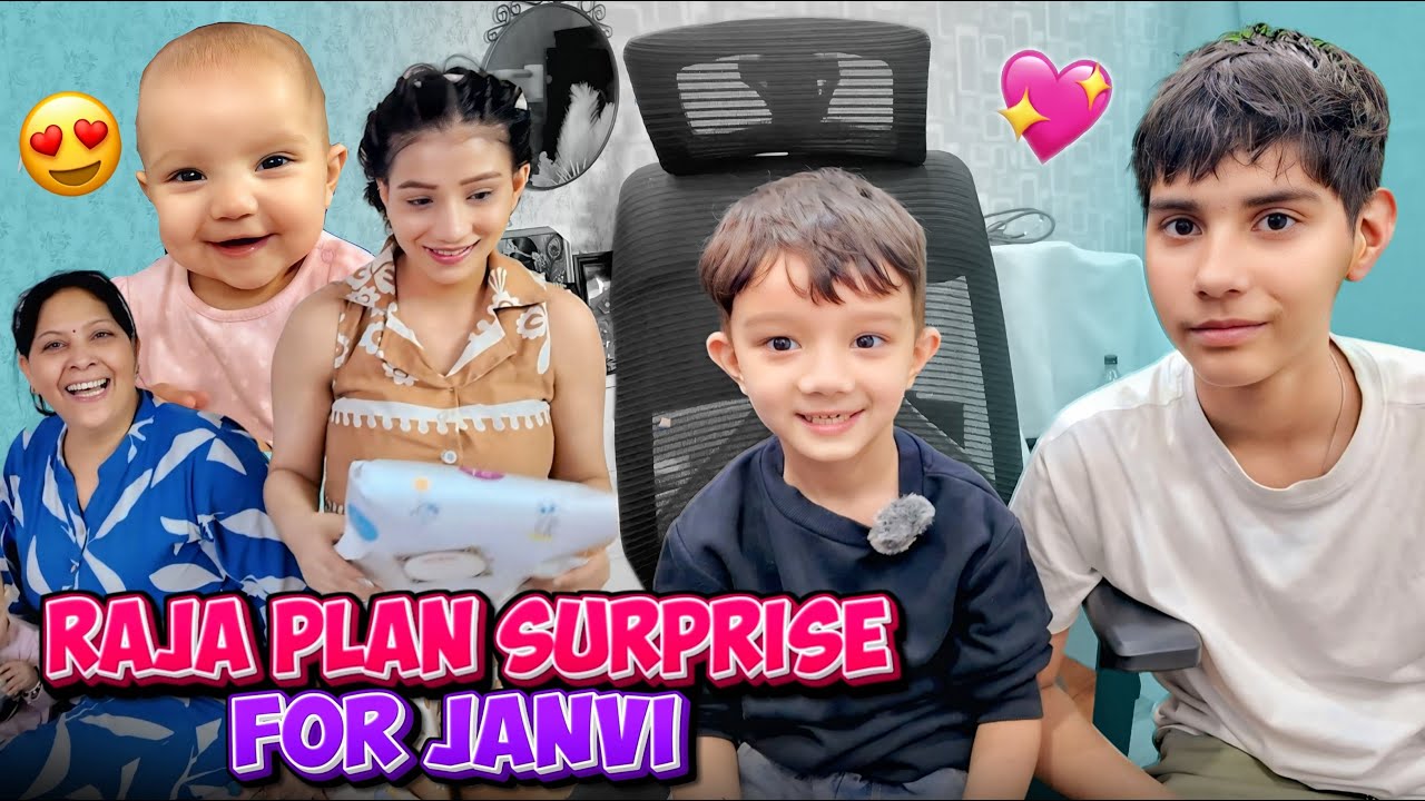 Raja Ne Plan Kiya Janvi Ke Liye Surprise 😍🎁 | Kitna Bada Ho Gaya Raja 🥹