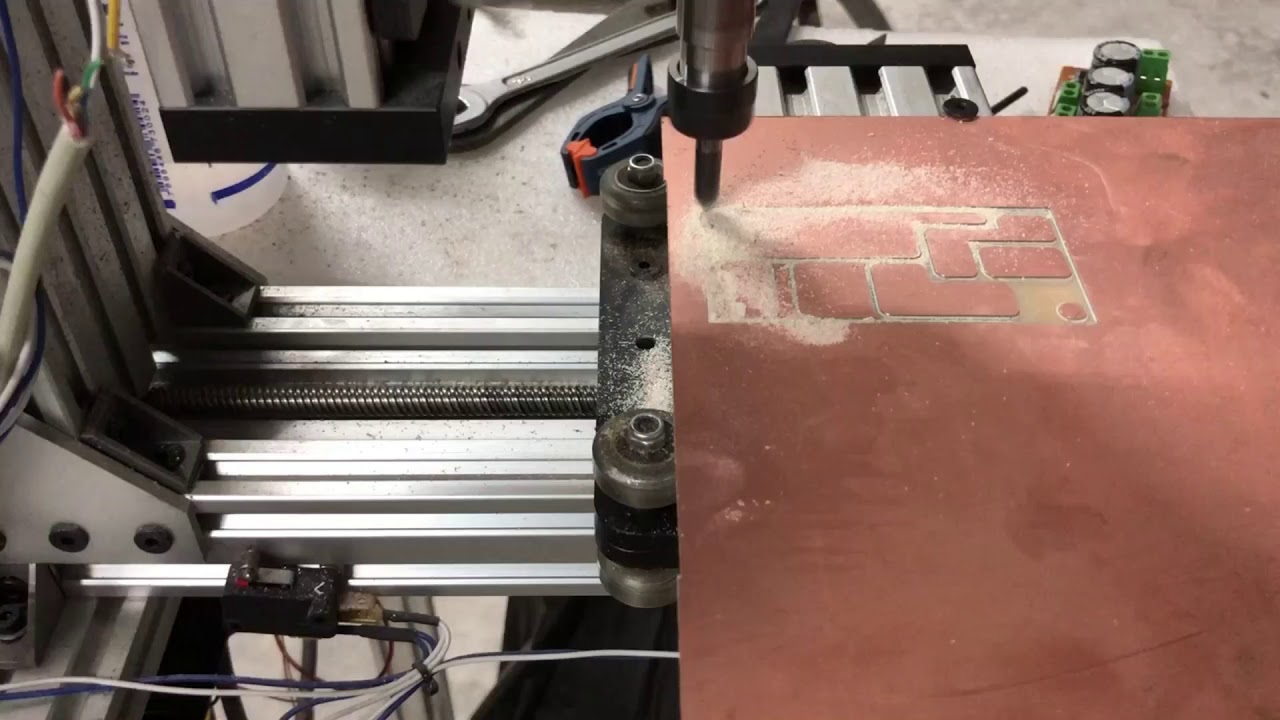 PCB Com CNC Utilizando Mach3 FlatCAM e AutoLeveller - DIY PCB