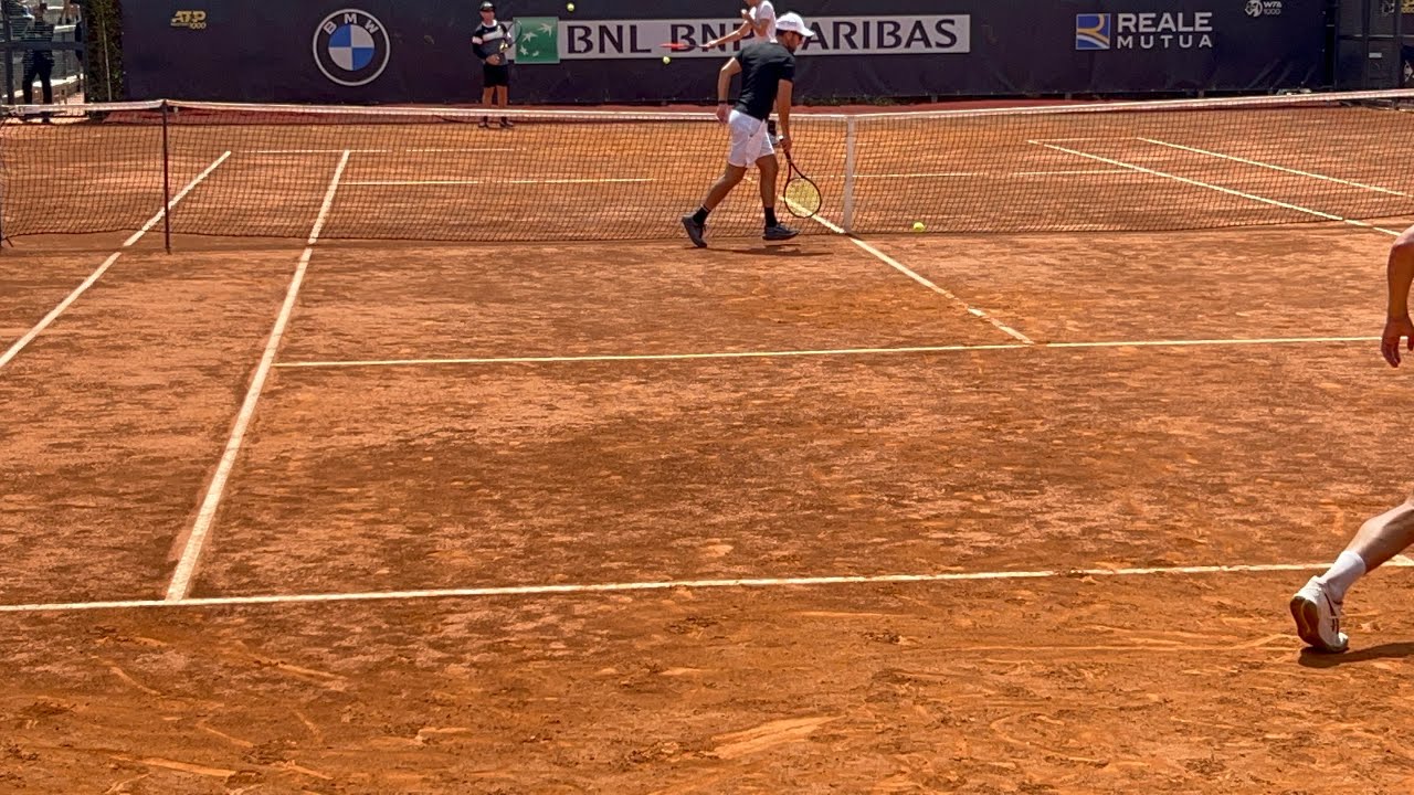 BOLELLI-VAVASSORI training MOLTENI-MATOS #tennis #atp #ibi24 #bolelli #vavassori