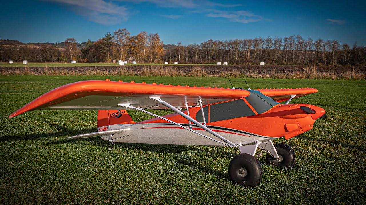E-flite Carbon-Z Cub SS 2.1m - Just Amazing.  Towing A Sailplane. 4K UHD