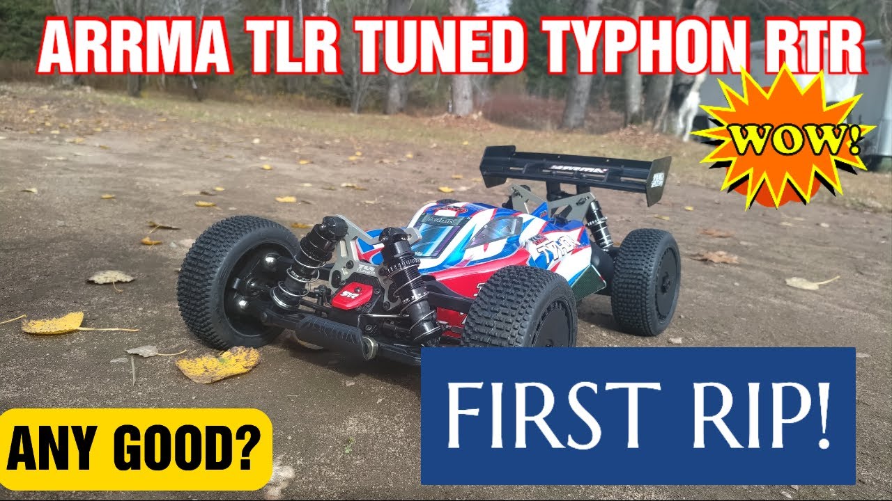 RC CAR ARRMA TYPHON TLR TUNED FIRST IMPRESSIONS BASH!