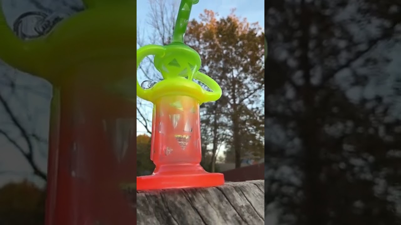 Neon Glass Bong Water Pipe Flower  