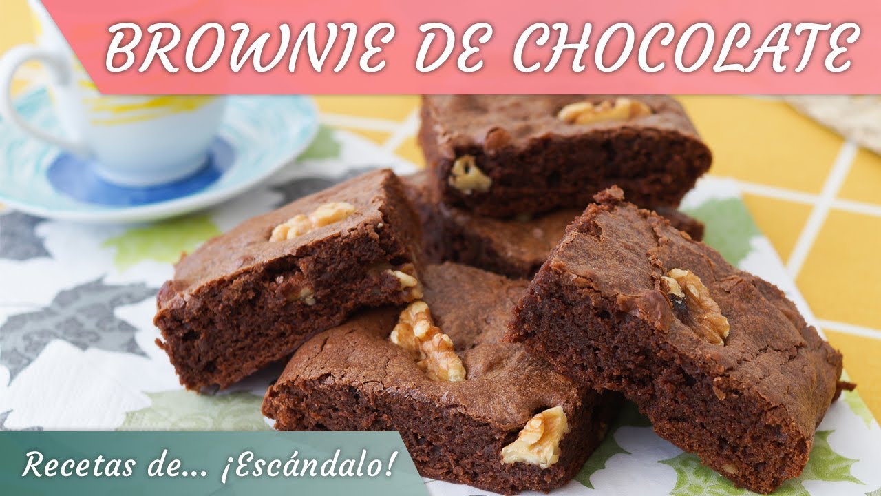 BROWNIE DE CHOCOLATE con nueces, húmedo y denso, ¡IRRESISTIBLE!