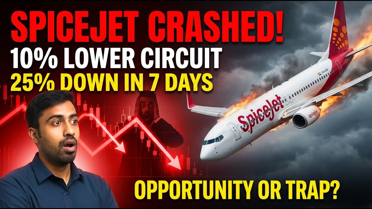 SpiceJet Stock Crash 25% in 7 Days 😱 Opportunity or Value Trap? Full Truth Explained