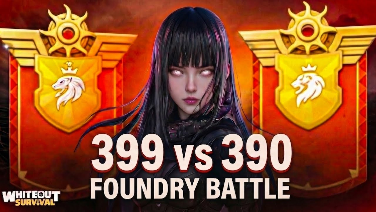 399 vs 390 Foundry Battle Gameplay | Whiteout Survival