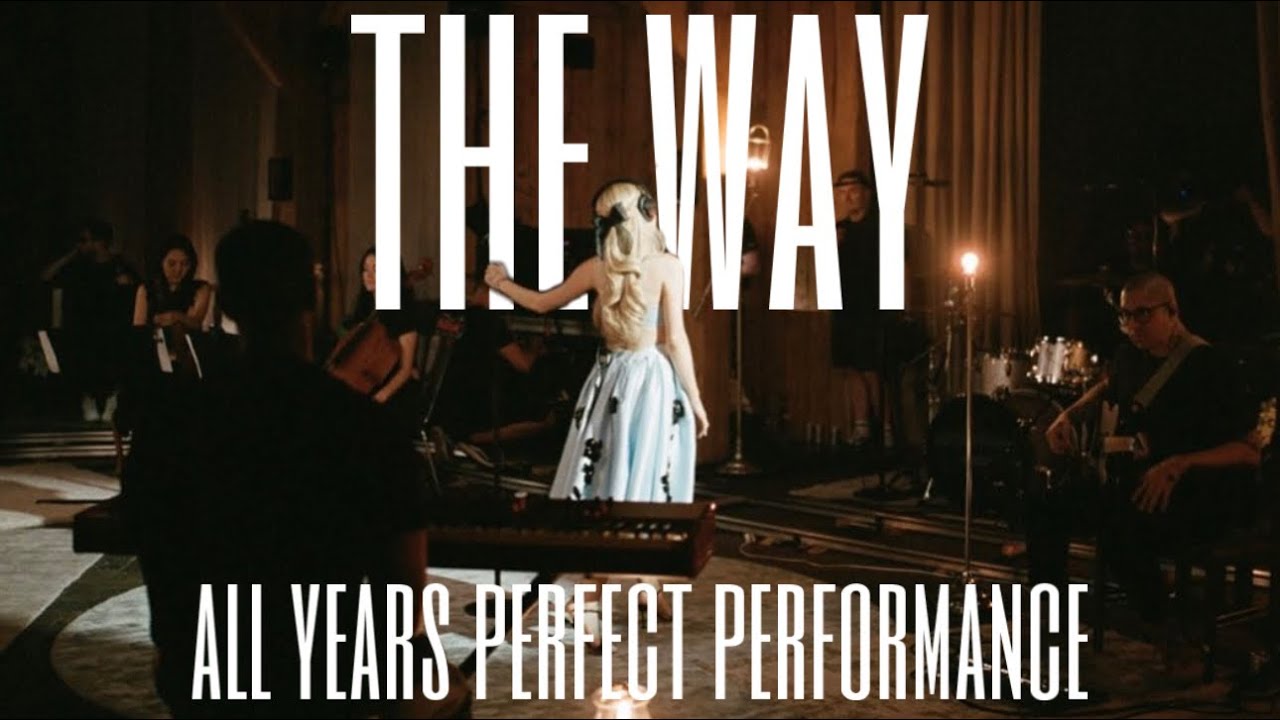 ariana grande - the way (all years perfect performance)